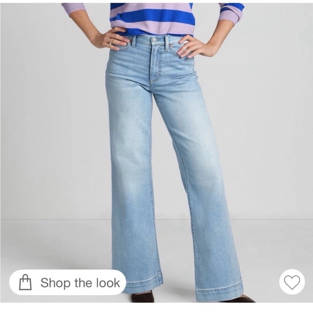 Lands' End 2 Pairs Wide Leg Jeans